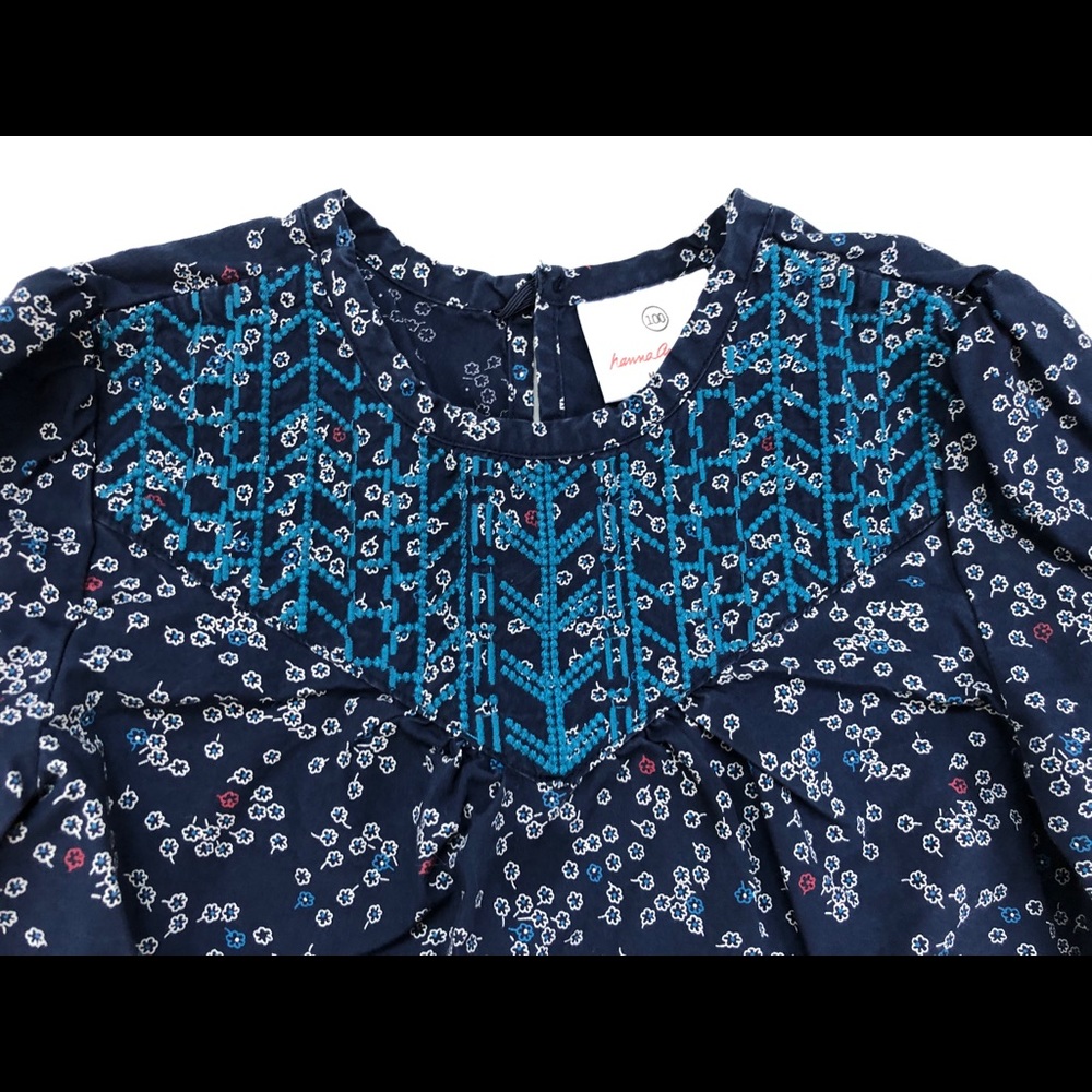 Hanna Andersson embroidered cotton top
